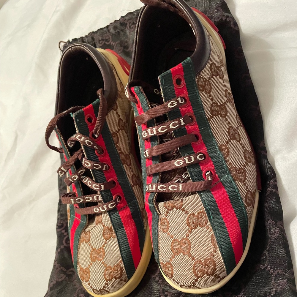 Gucci sneakers Size 39 GG Brown in Good Condition